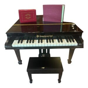 American Girl Black and White Doll Piano Set
